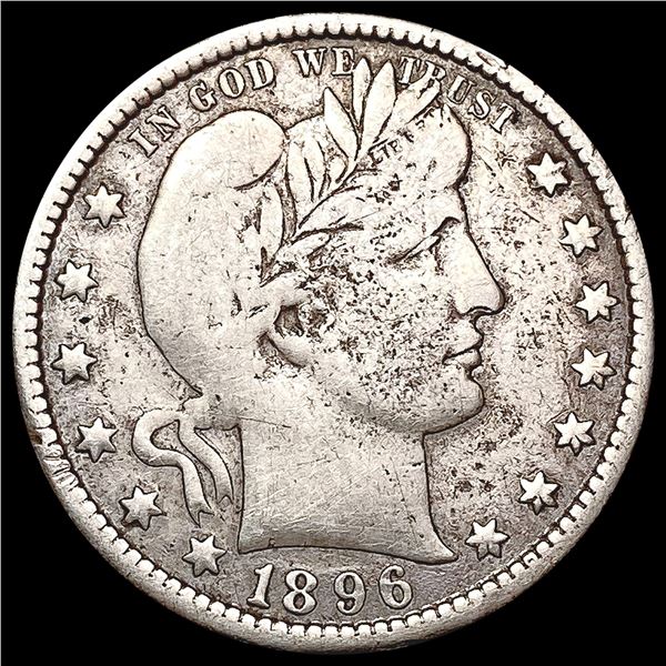 1896-S Barber Quarter NICELY CIRCULATED