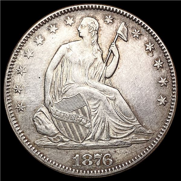 1876 Seated Liberty Half Dollar CLOSELY UNCIRCULATED