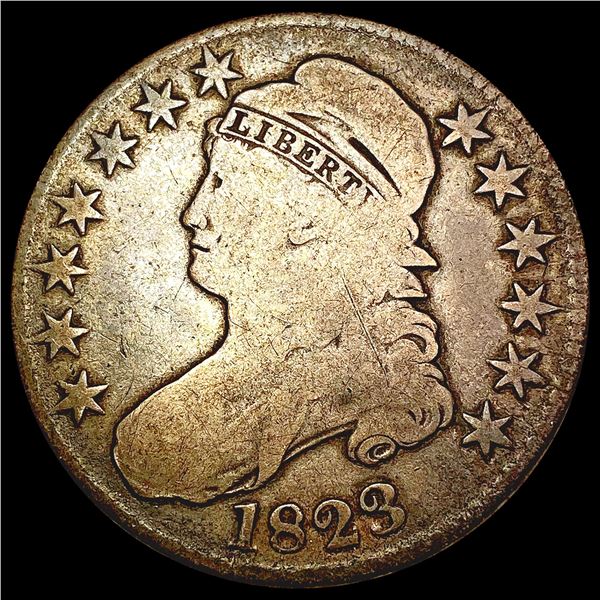 1823 Capped Bust Half Dollar NICELY CIRCULATED