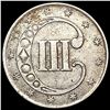 Image 2 : 1852 Silver Three Cent CLOSELY UNCIRCULATED