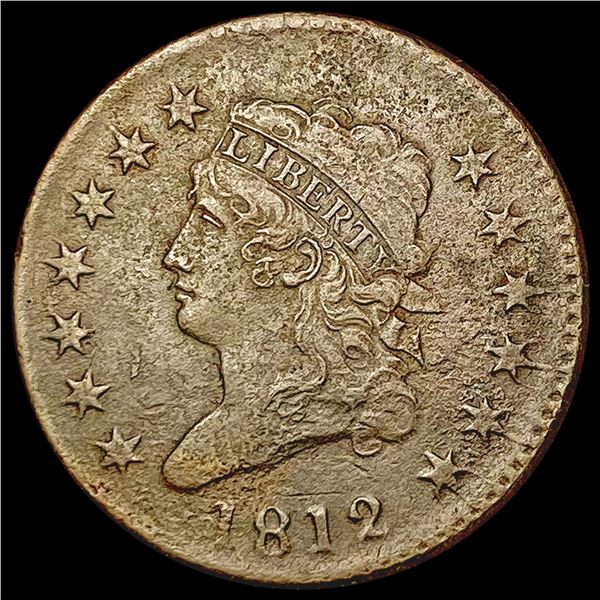 1812 Classic Head Large Cent NEARLY UNCIRCULATED