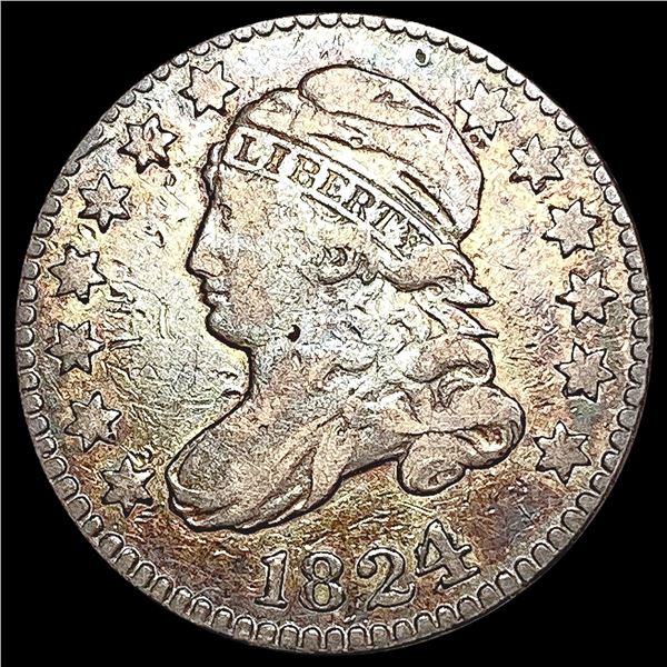 1824/2 Capped Bust Dime LIGHTLY CIRCULATED