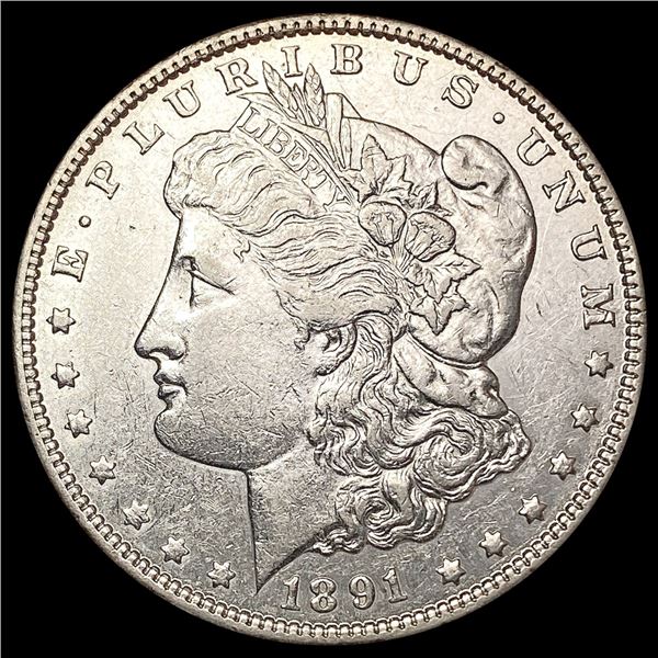 1891-CC Morgan Silver Dollar CLOSELY UNCIRCULATED