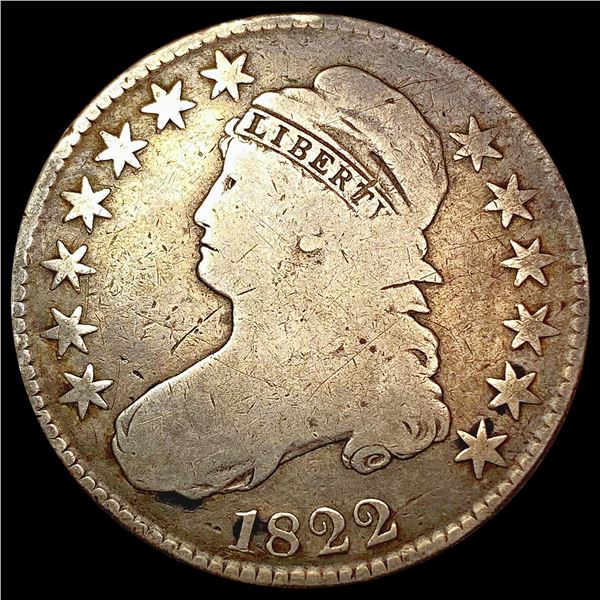 1822 Capped Bust Half Dollar NICELY CIRCULATED