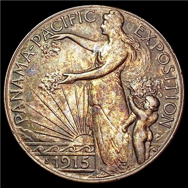 1915-S Panama-Pacific Half Dollar CHOICE AU