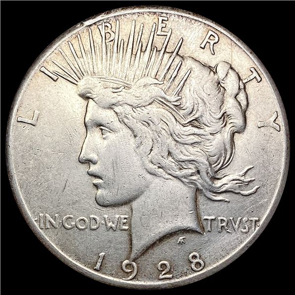 1928 Silver Peace Dollar CLOSELY UNCIRCULATED