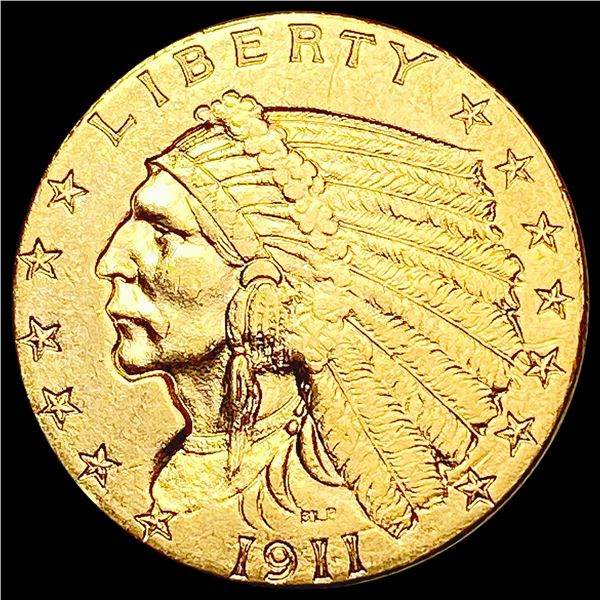 1911 $2.50 Gold Quarter Eagle UNCIRCULATED