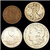 Image 1 : 1850-1923 Varied US Coinage Lot [4 Coins] HIGH GRADE