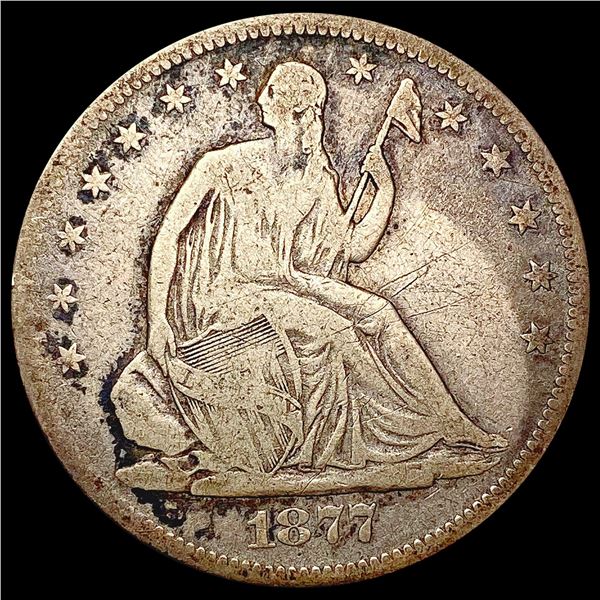 1877-S Seated Liberty Half Dollar LIGHTLY CIRCULATED