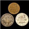 Image 2 : 1838-1956 Varied US Coinage Lot [3 Coins] HIGH GRADE