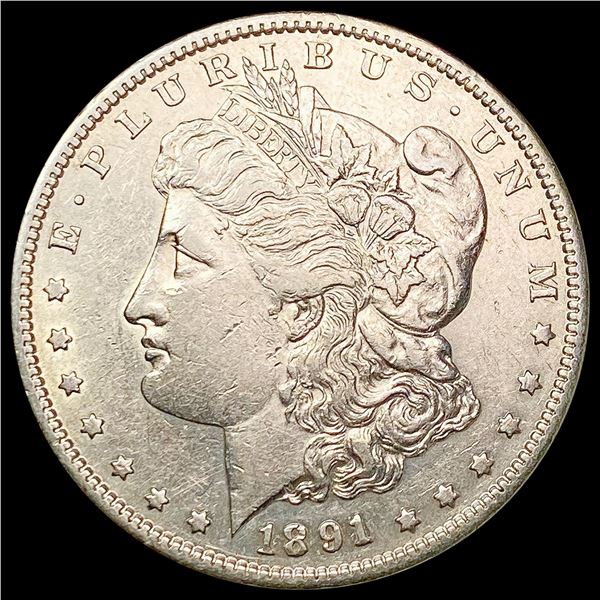 1891-S Morgan Silver Dollar CHOICE AU