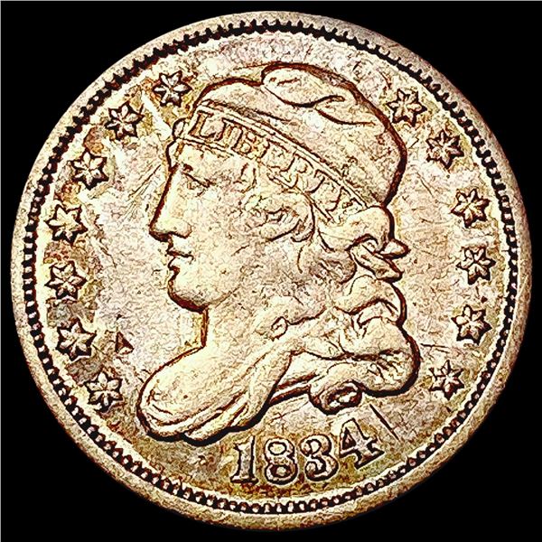 1834 Capped Bust Half Dime CLOSELY UNCIRCULATED