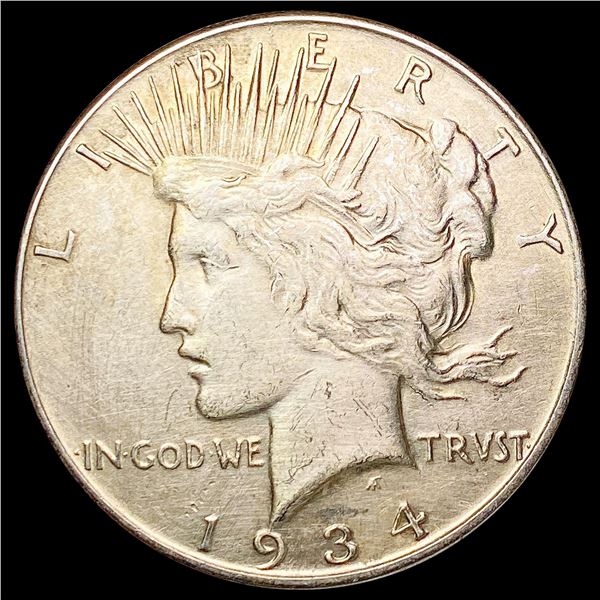 1934 Silver Peace Dollar CLOSELY UNCIRCULATED