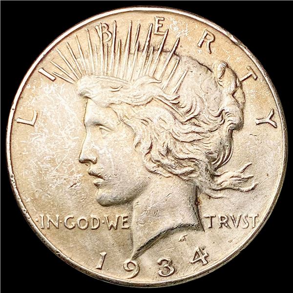 1934 Silver Peace Dollar CLOSELY UNCIRCULATED
