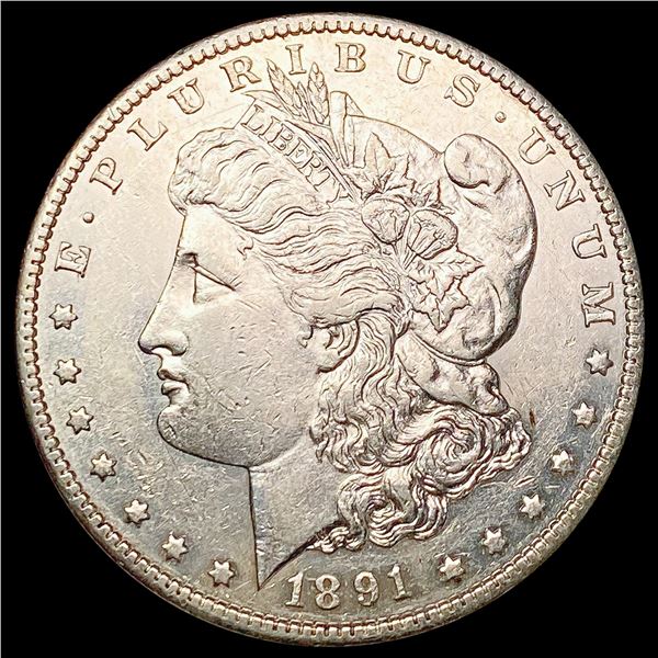 1891-S Morgan Silver Dollar CHOICE AU