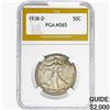 Image 1 : 1938-D Walking Liberty Half Dollar PGA MS65