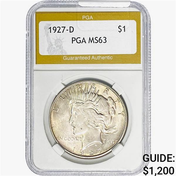 1927-D Silver Peace Dollar PGA MS63
