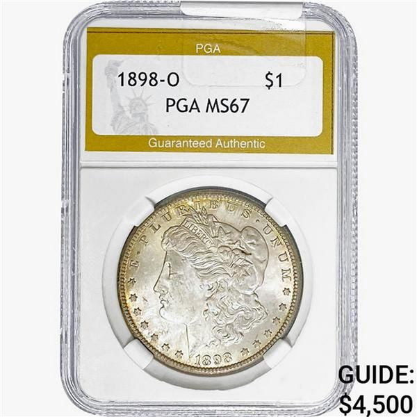 1898-O Morgan Silver Dollar PGA MS67