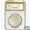 Image 1 : 1921 Morgan Silver Dollar PGA MS66