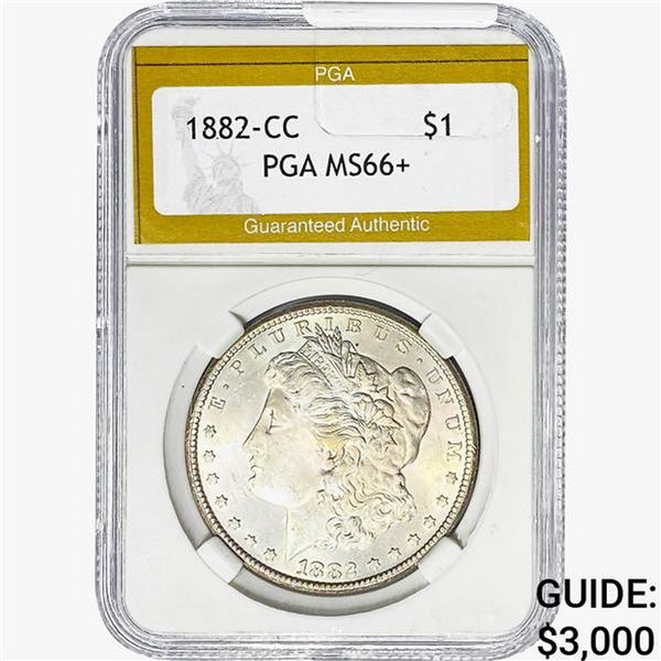 1882-CC Morgan Silver Dollar PGA MS66+