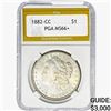 Image 1 : 1882-CC Morgan Silver Dollar PGA MS66+