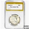 Image 1 : 1949-D Franklin Half Dollar PGA MS66 FBL