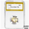 Image 1 : 1928 Mercury Silver Dime PGA MS66 FSB