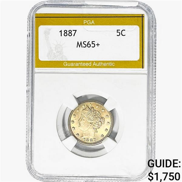 1887 Liberty Victory Nickel PGA MS65+