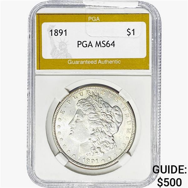 1891 Morgan Silver Dollar PGA MS64