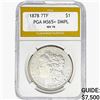 Image 1 : 1878 REV 78 Morgan Silver Dollar PGA MS65+ DMPL