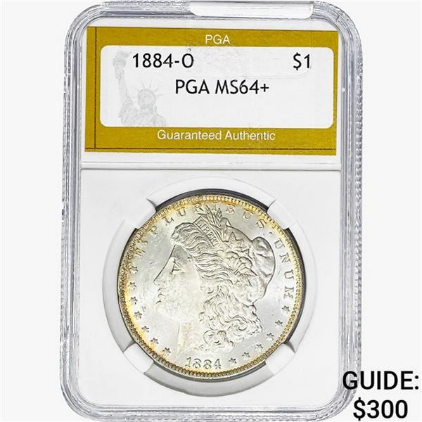 1884-O Morgan Silver Dollar PGA MS64+