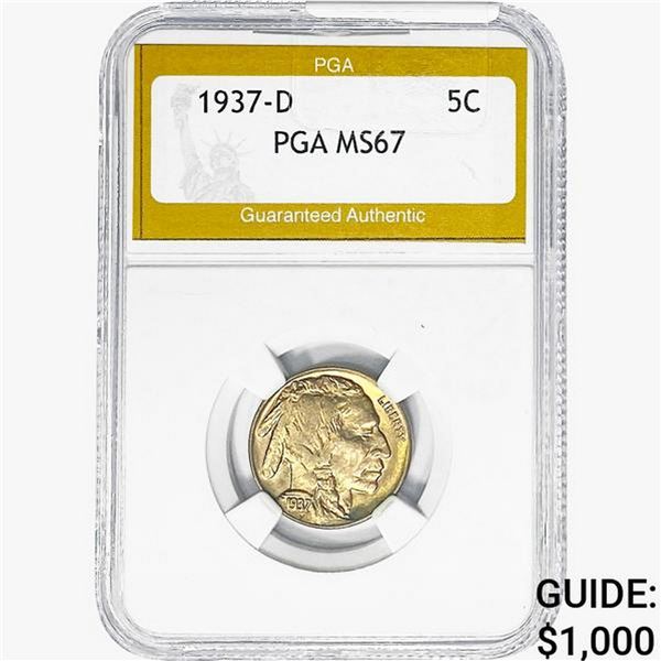 1937-D Buffalo Nickel PGA MS67