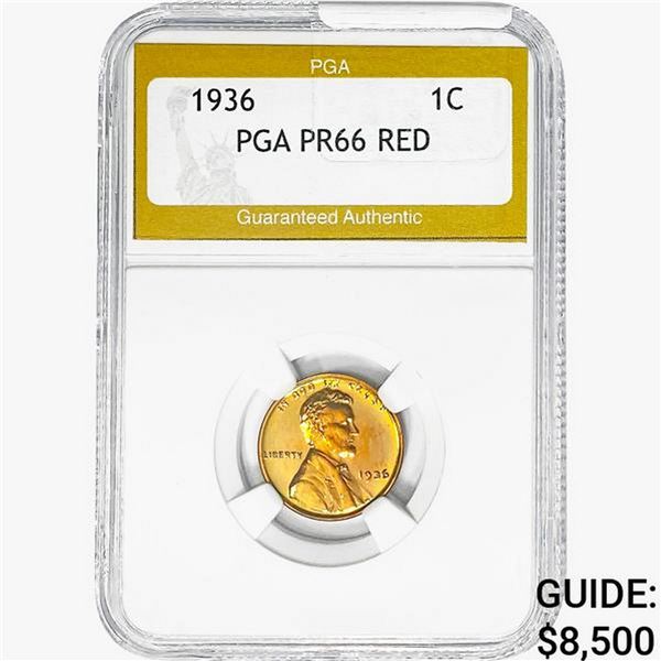 1936 Wheat Cent PGA PR66 RED
