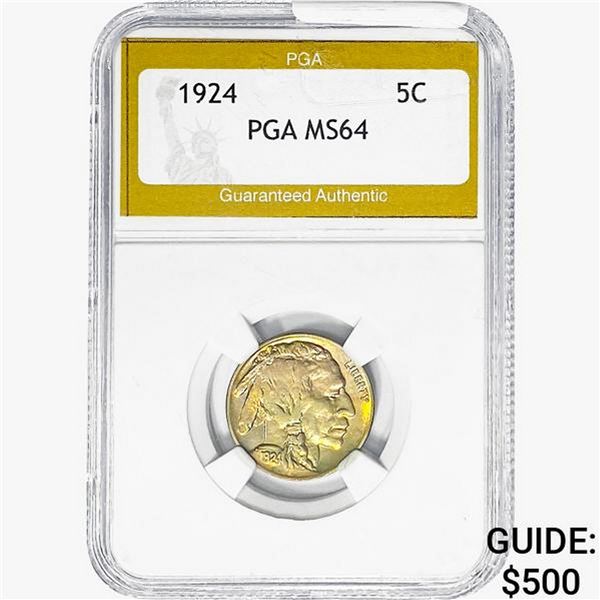 1924 Buffalo Nickel PGA MS64