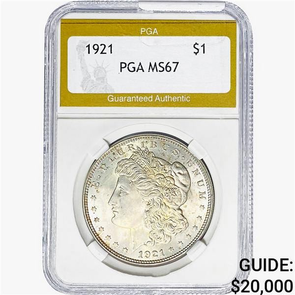 1921 Morgan Silver Dollar PGA MS67