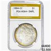 Image 1 : 1884-CC Morgan Silver Dollar PGA MS64+ DMPL