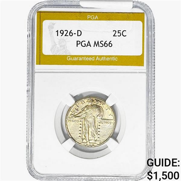 1926-D Standing Liberty Quarter PGA MS66