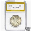 1945 Walking Liberty Half Dollar PGA MS66