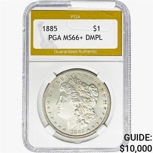 1885 Morgan Silver Dollar PGA MS66+ DMPL