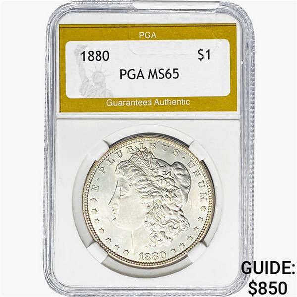 1880 Morgan Silver Dollar PGA MS65