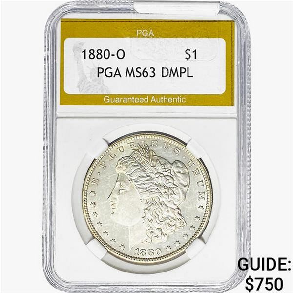 1880-S Morgan Silver Dollar PGA MS63 DMPL