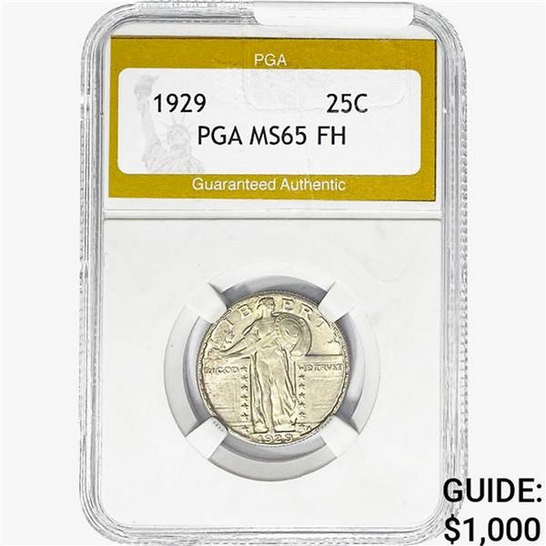 1929 Standing Liberty Quarter PGA MS65 FH
