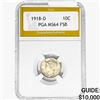 Image 1 : 1918-D Mercury Silver Dime PGA MS64 FSB