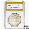 Image 1 : 1899 Morgan Silver Dollar PGA MS64 DMPL