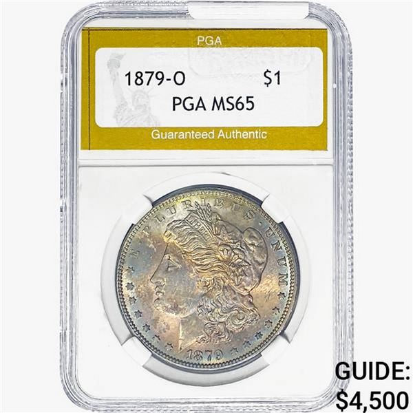 1879-O Morgan Silver Dollar PGA MS65