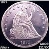 1871 Seated Liberty Dollar CHOICE PROOF +
