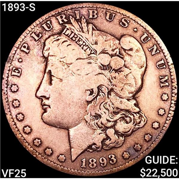 1893-S Morgan Silver Dollar LIGHTLY CIRCULATED