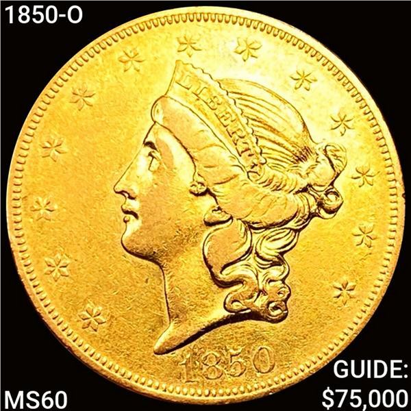 1850-O $20 Gold Double Eagle UNCIRCULATED