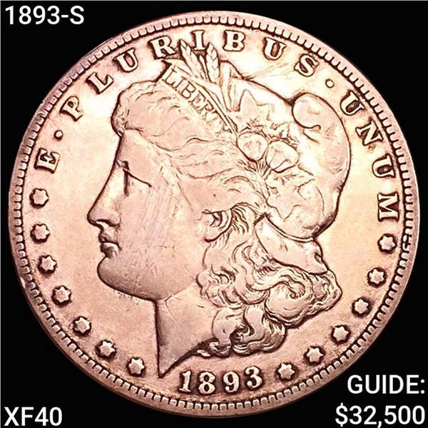 1893-S Morgan Silver Dollar NEARLY UNCIRCULATED