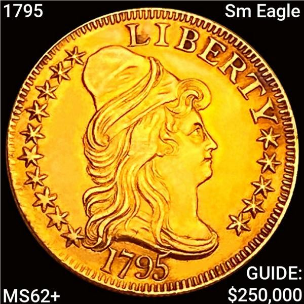 1795 Sm Eagle $5 Gold Half Eagle UNCIRCULATED +